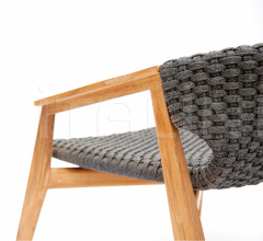 Итальянские Уличные кресла - Кресло Knit Lounge armchair Итальянские Уличные кресла - Кресло Knit Lounge armchair фабрика Ethimo