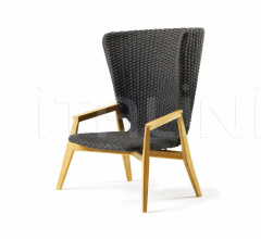 Итальянские Уличные кресла - Кресло Knit High back lounge armchair Итальянские Уличные кресла - Кресло Knit High back lounge armchair фабрика Ethimo