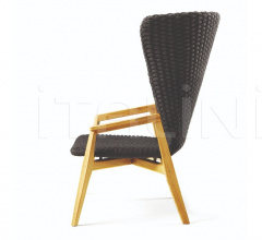 Итальянские Уличные кресла - Кресло Knit High back lounge armchair Итальянские Уличные кресла - Кресло Knit High back lounge armchair фабрика Ethimo
