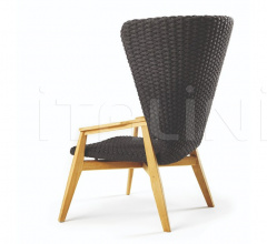 Итальянские Уличные кресла - Кресло Knit High back lounge armchair Итальянские Уличные кресла - Кресло Knit High back lounge armchair фабрика Ethimo