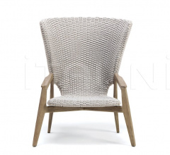 Итальянские Уличные кресла - Кресло Knit High back lounge armchair Итальянские Уличные кресла - Кресло Knit High back lounge armchair фабрика Ethimo