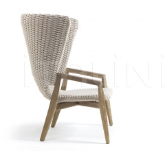 Итальянские Уличные кресла - Кресло Knit High back lounge armchair Итальянские Уличные кресла - Кресло Knit High back lounge armchair фабрика Ethimo