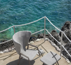 Итальянские Уличные кресла - Кресло Knit High back lounge armchair Итальянские Уличные кресла - Кресло Knit High back lounge armchair фабрика Ethimo