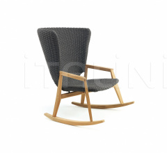 Итальянские Уличные кресла - Кресло Knit Rocking chair Итальянские Уличные кресла - Кресло Knit Rocking chair фабрика Ethimo