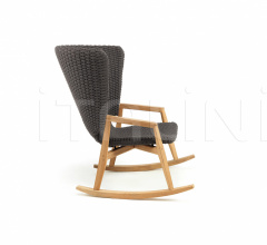 Итальянские Уличные кресла - Кресло Knit Rocking chair Итальянские Уличные кресла - Кресло Knit Rocking chair фабрика Ethimo