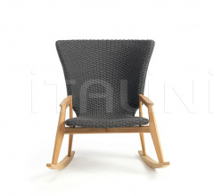 Итальянские Уличные кресла - Кресло Knit Rocking chair Итальянские Уличные кресла - Кресло Knit Rocking chair фабрика Ethimo
