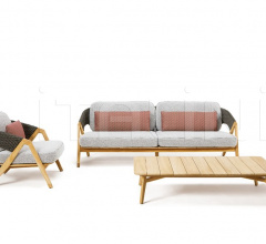 Итальянские Уличные столики - Журнальный столик Knit Coffee table Итальянские Уличные столики - Журнальный столик Knit Coffee table фабрика Ethimo