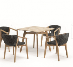 Итальянские Уличная мебель - Стул с подлокотниками Knit Dining armchair фабрика Ethimo