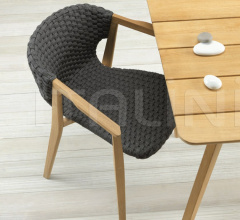 Итальянские Уличная мебель - Стул с подлокотниками Knit Dining armchair фабрика Ethimo