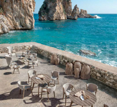 Итальянские Уличная мебель - Стул с подлокотниками Knit Dining armchair фабрика Ethimo