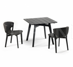 Итальянские Уличные столы - Стол обеденный Knit Square table Итальянские Уличные столы - Стол обеденный Knit Square table фабрика Ethimo