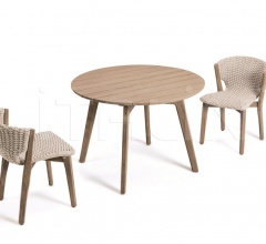 Итальянские Уличные столы - Стол обеденный Knit Table 110 Итальянские Уличные столы - Стол обеденный Knit Table 110 фабрика Ethimo