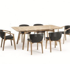 Итальянские Уличные столы - Стол обеденный Knit Rectangular dining table Итальянские Уличные столы - Стол обеденный Knit Rectangular dining table фабрика Ethimo