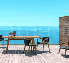 Итальянские Уличные столы - Стол обеденный Knit Rectangular dining table Итальянские Уличные столы - Стол обеденный Knit Rectangular dining table фабрика Ethimo