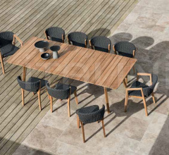 Итальянские Уличные столы - Стол обеденный Knit XL rectangular dining table Итальянские Уличные столы - Стол обеденный Knit XL rectangular dining table фабрика Ethimo