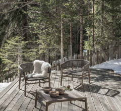 Итальянские Уличные столики - Журнальный столик Kilt фабрика Ethimo