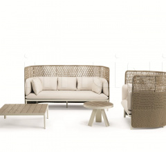 Итальянские Уличные кресла - Кресло Esedra Highback lounge armchair Итальянские Уличные кресла - Кресло Esedra Highback lounge armchair фабрика Ethimo