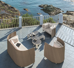Итальянские Уличные кресла - Кресло Esedra Highback lounge armchair Итальянские Уличные кресла - Кресло Esedra Highback lounge armchair фабрика Ethimo
