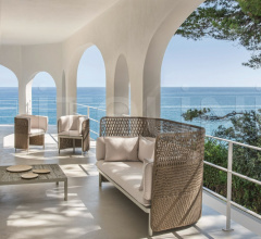 Итальянские Уличная мебель - Диван Esedra 3 seater highback sofa фабрика Ethimo