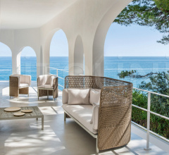 Итальянские Уличные столики - Журнальный столик Esedra Square coffee table Итальянские Уличные столики - Журнальный столик Esedra Square coffee table фабрика Ethimo