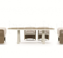 Итальянские Уличные столы - Стол обеденный Esedra Oval dining table Итальянские Уличные столы - Стол обеденный Esedra Oval dining table фабрика Ethimo