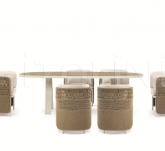 Итальянские Уличная мебель - Стул с подлокотниками Esedra Dining armchair фабрика Ethimo