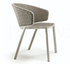 Итальянские Уличная мебель - Стул с подлокотниками Pluvia Round rope фабрика Ethimo