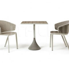 Итальянские Рестораны/Бары - Барный стол Concreto Table 60x60 h 74 фабрика Ethimo