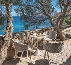 Итальянские Рестораны/Бары - Барный стол Concreto Table 70 h 74 фабрика Ethimo