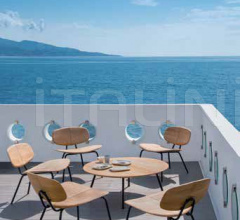 Итальянские Уличные столики - Кофейный столик Agave Round coffee table Итальянские Уличные столики - Кофейный столик Agave Round coffee table фабрика Ethimo