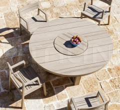 Итальянские Уличные столы - Стол обеденный Costes Round table Итальянские Уличные столы - Стол обеденный Costes Round table фабрика Ethimo