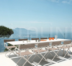 Итальянские Уличные столы - Стол обеденный Flat extendable rectangular dining table Итальянские Уличные столы - Стол обеденный Flat extendable rectangular dining table фабрика Ethimo