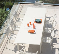 Итальянские Уличные столы - Стол обеденный Flat XL Extendable table Итальянские Уличные столы - Стол обеденный Flat XL Extendable table фабрика Ethimo