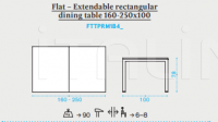 Стол обеденный Flat XL Extendable table Ethimo