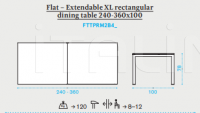Стол обеденный Flat XL Extendable table Ethimo