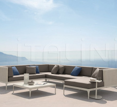 Итальянские Уличные столики - Журнальный столик Infinity square coffee table Итальянские Уличные столики - Журнальный столик Infinity square coffee table фабрика Ethimo