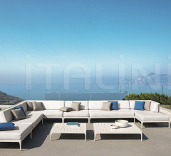 Итальянские Уличные столики - Журнальный столик Infinity square coffee table Итальянские Уличные столики - Журнальный столик Infinity square coffee table фабрика Ethimo