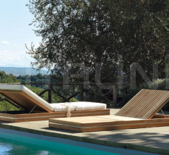 Итальянские Уличные шезлонги - Шезлонг Essenza sunbed фабрика Ethimo