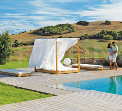 Итальянские Уличные шезлонги - Шезлонг Essenza sunbed фабрика Ethimo