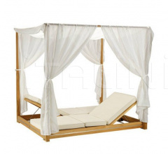 Итальянские Уличные шезлонги - Шезлонг Essenza lounge bed фабрика Ethimo