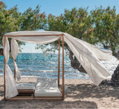 Итальянские Уличные шезлонги - Шезлонг Essenza lounge bed фабрика Ethimo