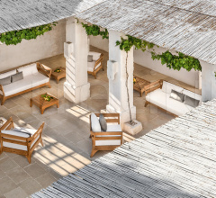 Итальянские Уличные столики - Журнальный столик Village rectangular coffee table Итальянские Уличные столики - Журнальный столик Village rectangular coffee table фабрика Ethimo