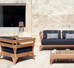 Итальянские Уличные столики - Журнальный столик Village rectangular coffee table Итальянские Уличные столики - Журнальный столик Village rectangular coffee table фабрика Ethimo