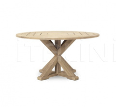 Итальянские Уличные столы - Стол обеденный Cronos round table Итальянские Уличные столы - Стол обеденный Cronos round table фабрика Ethimo