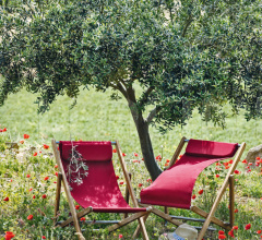 Итальянские Уличные шезлонги - Шезлонг Elle Deck chair фабрика Ethimo