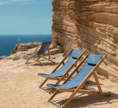 Итальянские Уличные шезлонги - Шезлонг Elle Deck chair фабрика Ethimo