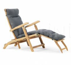 Итальянские Уличные шезлонги - Шезлонг Cruise teak chaise longue фабрика Ethimo