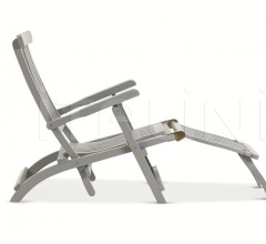 Итальянские Уличные шезлонги - Шезлонг Cruise teak chaise longue фабрика Ethimo