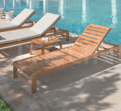 Итальянские Уличные шезлонги - Шезлонг Sand sunbed in teak фабрика Ethimo