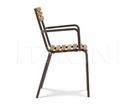 Итальянские Уличная мебель - Стул с подлокотниками Laren stacking armchair фабрика Ethimo